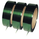 Samuel Polyester Strapping - 5/8" W, .035 Gauge, Green-AAR